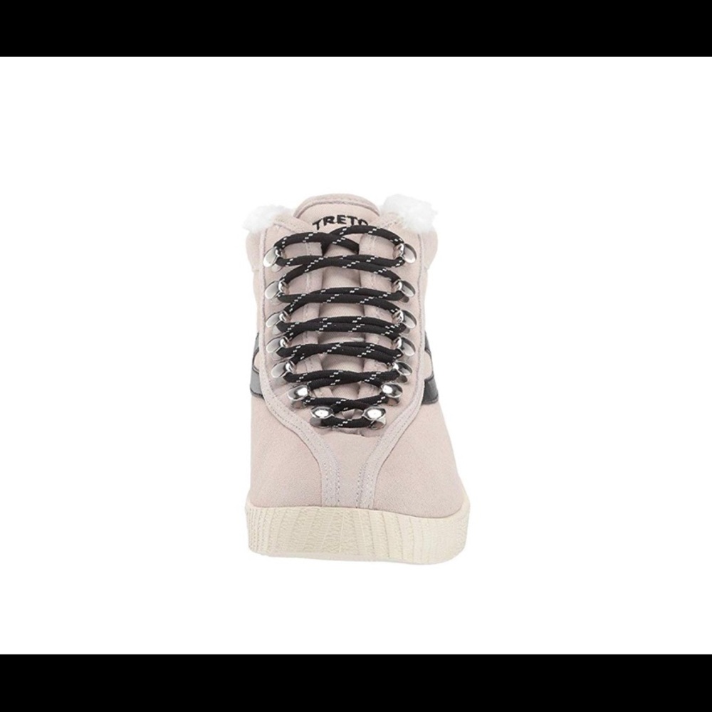 Tretorn Nylite Hi 50 Suede Faux Fur Hi Sneakers 8M - Picture 2 of 9